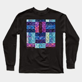 Comfy Soft Quilting Pattern Long Sleeve T-Shirt